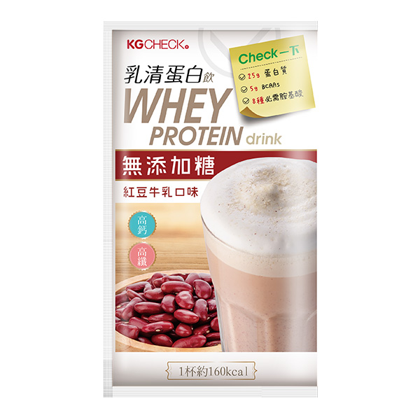 KG蛋白飲-紅豆牛乳口味(43g)